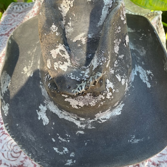 magnolia pearl like Pants - Ooak artist made deconstructed western hat